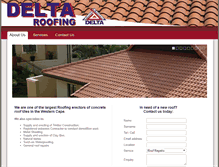 Tablet Screenshot of deltaroofing.co.za