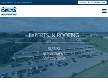 Tablet Screenshot of deltaroofing.ca